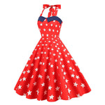 Robe Année 50 Rouge USA