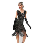 Robe noire à paillette Années 20