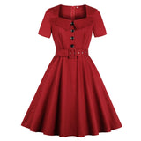 Robe Rouge Années 60 Grande Taille Pas Cher