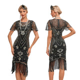 Robe Noire et Or Style Années 20 Grande Taille