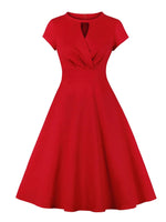 robe rouge vintage femme