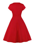 Robe Rouge Vintage Femme