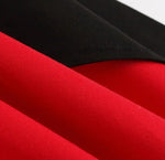Robe Décolletée Rouge et Noire Rockabilly