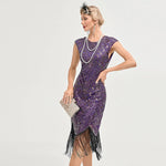 Robe Style Charleston Années 20 violette
