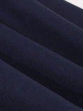 Robe Années 60 Bleue Foncée à Col Blanc