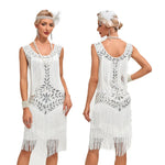 Robe Blanche Style Années 20 Gatsby