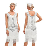 Robe Blanche Style Années 20 Gatsby