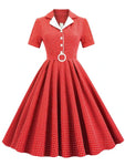 Robe Rouge de Soirée Rockabilly