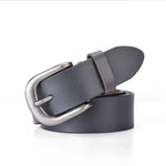 Ceinture Grise en Cuir Années 50 - 95CM