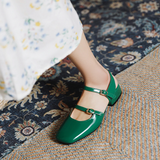 Chaussures À Petits Talons Retro