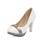  Chaussures Look Pin-up Blanches Année 50 