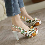 Chaussures d’Été Années 50 Pin-Up