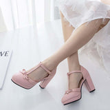 Chaussures Roses Années 50 Femme