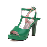 Chaussures Vertes Escarpins Style Années 50