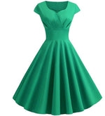 Robe Retro Chic Années 50 - Vert / S