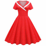 Robe Rouge Années 50