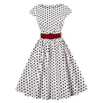 Robe Vintage Pin Up Grande Taille - Pois / L