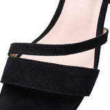 Sandales Noirs Années 50 Petits Talons